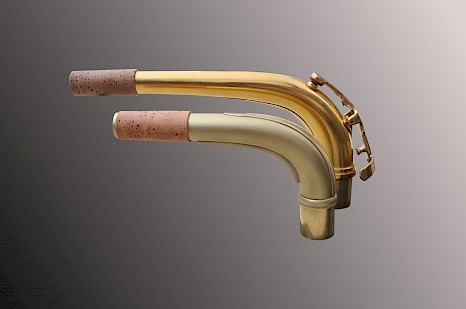 Baritone neck detail, double grad